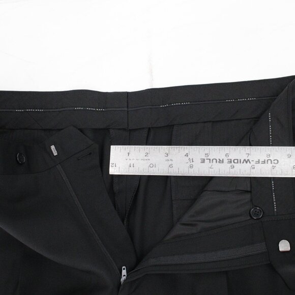 VTG Hugo Boss Tuxedo Suit Men's 42L 38x32 Baker / Jazz Virgin Wool Satin Lapel - Picture 12 of 16